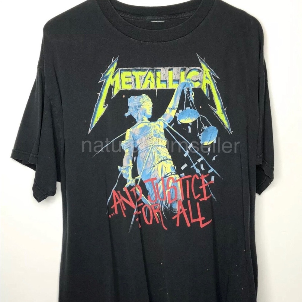Metallica 1994 And Justice For All Black T Shirt
